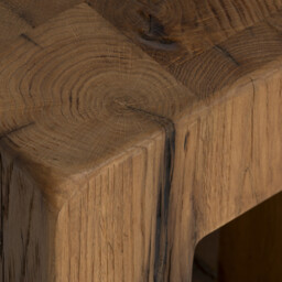 Strath Stool 35X35X45Cm, Brown Oak - Barker & Stonehouse - thumbnail 6