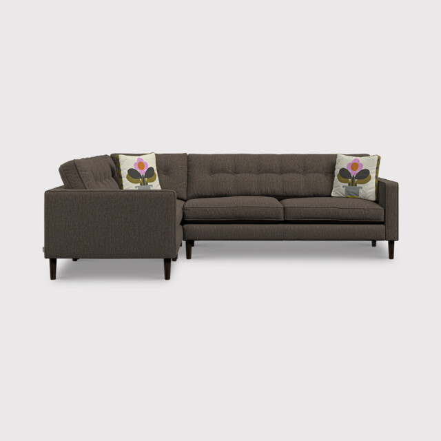 Orla Kiely Ebben Rhf Corner Sofa, Grey Fabric - Barker & Stonehouse - image 1