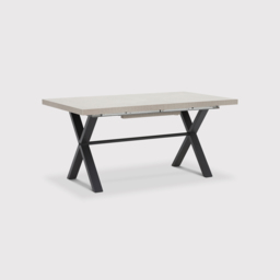 Kalmer Extending Dining Table 160Cm, Grey Concrete Effect - Barker & Stonehouse - thumbnail 1