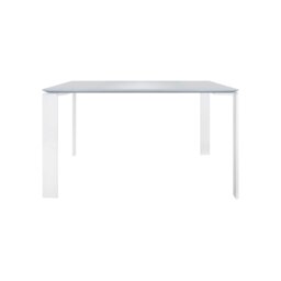 Kartell Four Dining Table 128X128, White Metal - W128cm - Barker & Stonehouse - thumbnail 2
