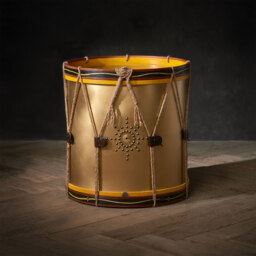 Timothy Oulton Regiment Drum Side Table, Gold Metal - Barker & Stonehouse - thumbnail 2