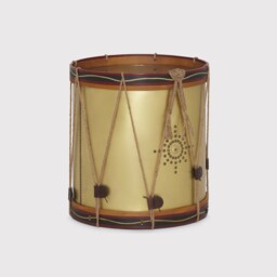 Timothy Oulton Regiment Drum Side Table, Gold Metal - Barker & Stonehouse