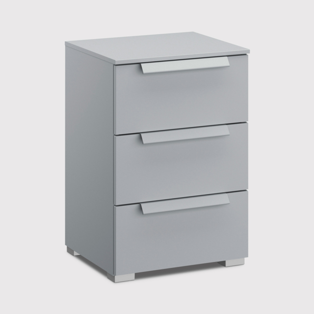 Frans 3 Drawer Bedside Table, Grey - Barker & Stonehouse - image 1