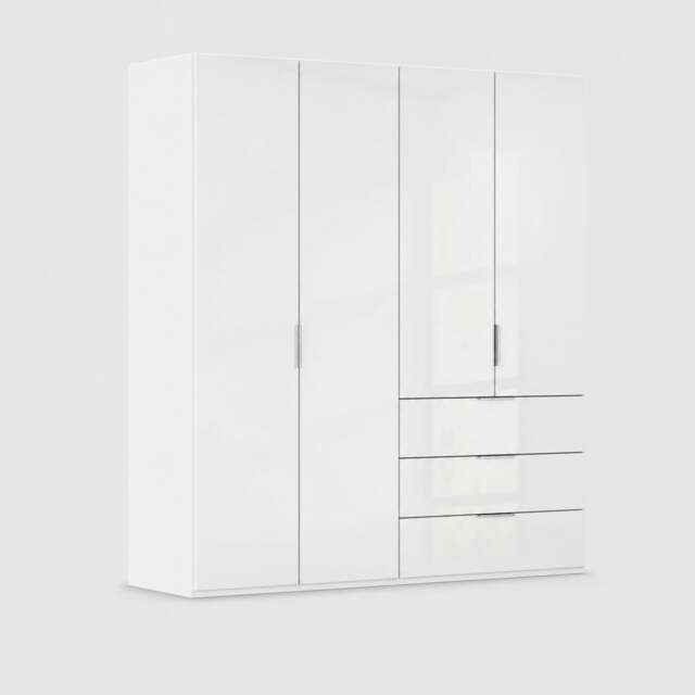 Atlanta 4 Door 3 Drawer Wardrobe 201Cm Height 223Cm Wood - Barker & Stonehouse - image 1