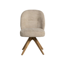 Topanga Swivel Dining Chair without Arm, Neutral Fabric - Barker & Stonehouse - thumbnail 3