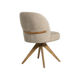 Topanga Swivel Dining Chair without Arm, Neutral Fabric - Barker & Stonehouse - thumbnail 5