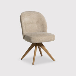 Topanga Swivel Dining Chair without Arm, Neutral Fabric - Barker & Stonehouse - thumbnail 2