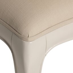 Calista Upholstered Stool, White Wood - Barker & Stonehouse - thumbnail 5