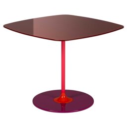 Kartell Thierry Side Table 50x50x40 Burgundy, Red Glass - Barker & Stonehouse - thumbnail 2