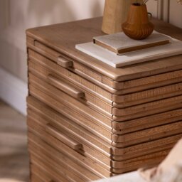 Tamia 3 Drawer Bedside Table, Wood - Barker & Stonehouse - thumbnail 2