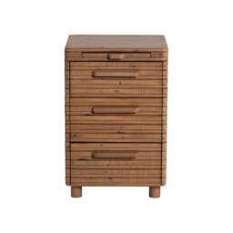 Tamia 3 Drawer Bedside Table, Wood - Barker & Stonehouse - thumbnail 3