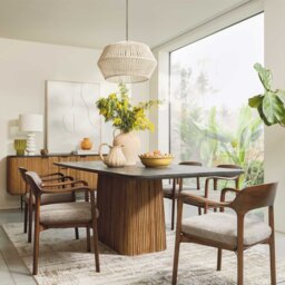 Trinidad Pedestal Dining Table 240cm, Teak Wood - Barker & Stonehouse - thumbnail 2