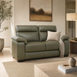 Clark 2 Seater- New Spec Sofa, Grey Leather - Barker & Stonehouse - thumbnail 2