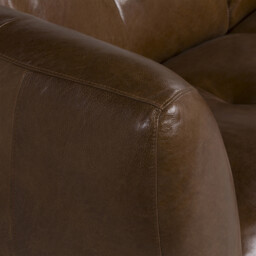 Chicago 2.5 Seater Sofa, Brown Leather - Barker & Stonehouse - thumbnail 4