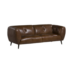 Chicago 2.5 Seater Sofa, Brown Leather - Barker & Stonehouse - thumbnail 2