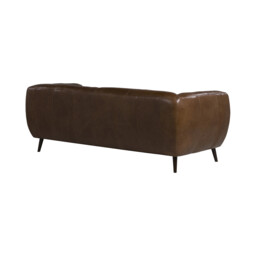 Chicago 2.5 Seater Sofa, Brown Leather - Barker & Stonehouse - thumbnail 5