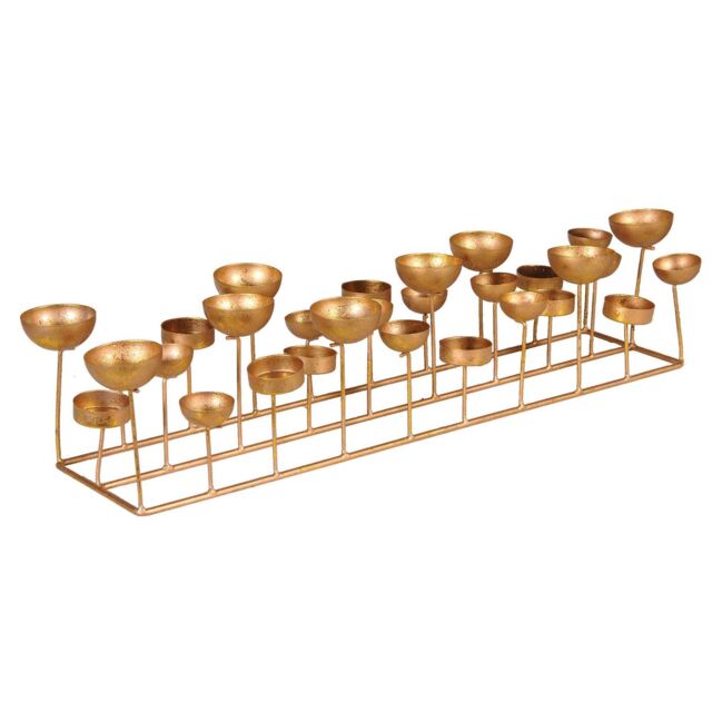 Gold Multi Tealight Holder Metal - Barker & Stonehouse - image 1