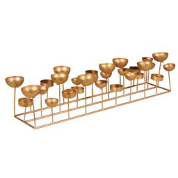 Gold Multi Tealight Holder Metal - Barker & Stonehouse
