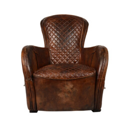Timothy Oulton Saddle Accent Chair, Brown Leather - Barker & Stonehouse - thumbnail 3