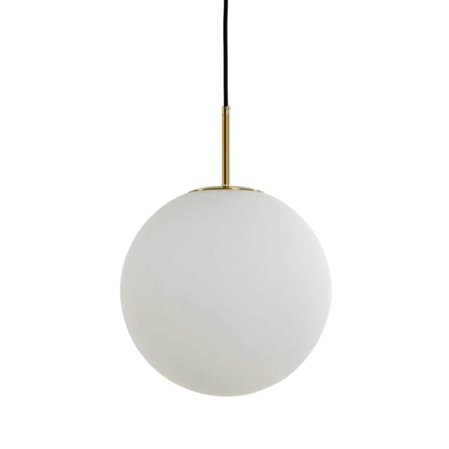 Large White Ball Pendant Light Glass - Barker & Stonehouse