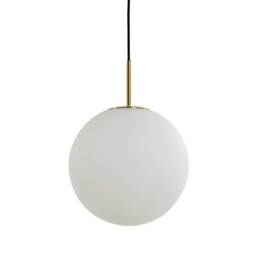 Large White Ball Pendant Light Glass - Barker & Stonehouse