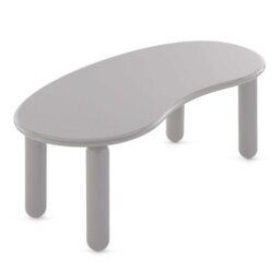 Kartell Undique Mas Side Table 119x59x44 Grey, Round Wood - Barker & Stonehouse - thumbnail 3