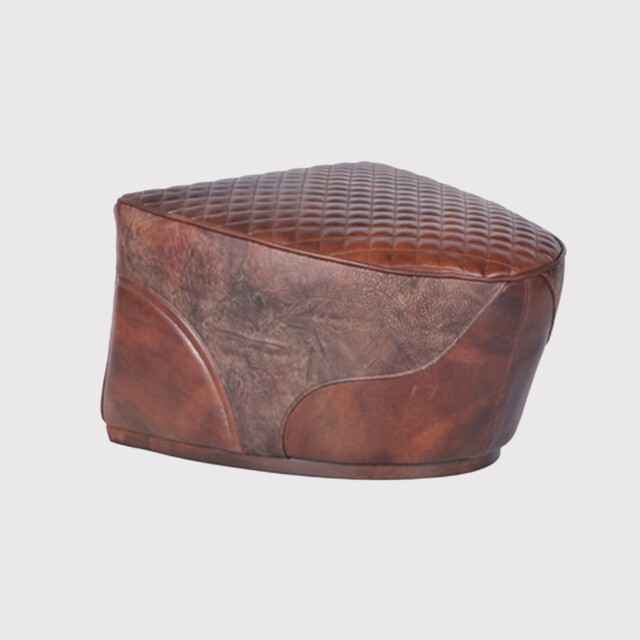 Timothy Oulton Saddle Footstool Leather - Barker & Stonehouse - image 1