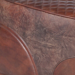 Timothy Oulton Saddle Footstool Leather - Barker & Stonehouse - thumbnail 2
