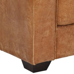 Houston Love Seat Sofa, Brown Leather - Barker & Stonehouse - thumbnail 5