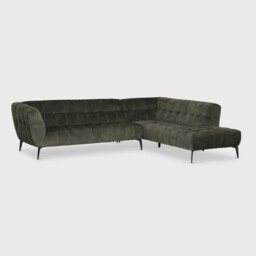 Azalea Corner Group Chaise Right Corner Sofa, Green Fabric - Barker & Stonehouse - thumbnail 1