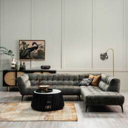 Azalea Corner Group Chaise Right Corner Sofa, Green Fabric - Barker & Stonehouse - thumbnail 2
