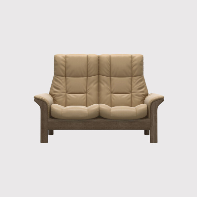 Stressless Windsor 2 Seater Recliner Sofa, Neutral Leather - Barker & Stonehouse - image 1