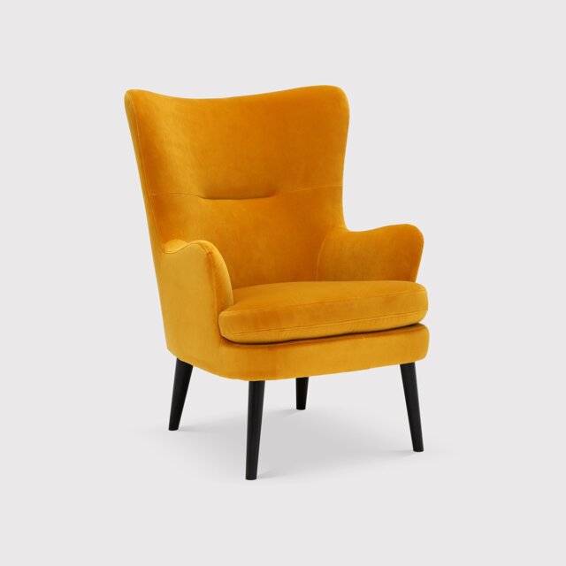 Marcy Armchair, Yellow Fabric - Barker & Stonehouse - image 1