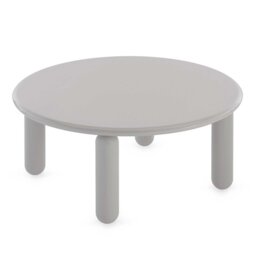 Kartell Undique Mas Side Table 85x85x30 Grey, Round Wood - Barker & Stonehouse - thumbnail 4