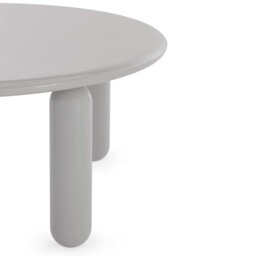Kartell Undique Mas Side Table 85x85x30 Grey, Round Wood - Barker & Stonehouse - thumbnail 6