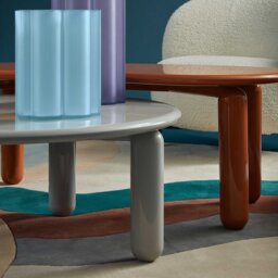 Kartell Undique Mas Side Table 85x85x30 Grey, Round Wood - Barker & Stonehouse - thumbnail 5
