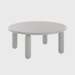 Kartell Undique Mas Side Table 85x85x30 Grey, Round Wood - Barker & Stonehouse - thumbnail 1