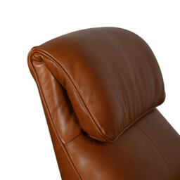 Grantham Swivel Armchair, Brown Leather - Barker & Stonehouse - thumbnail 4