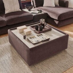 Bosham Square Glass Top Table, Brown - Barker & Stonehouse - thumbnail 2