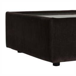 Bosham Square Glass Top Table, Brown - Barker & Stonehouse - thumbnail 5