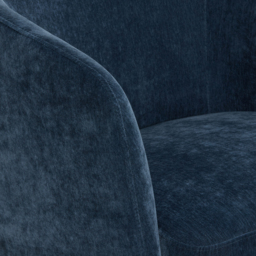 Pellaro Swivel Armchair, Blue Fabric - Barker & Stonehouse - thumbnail 5