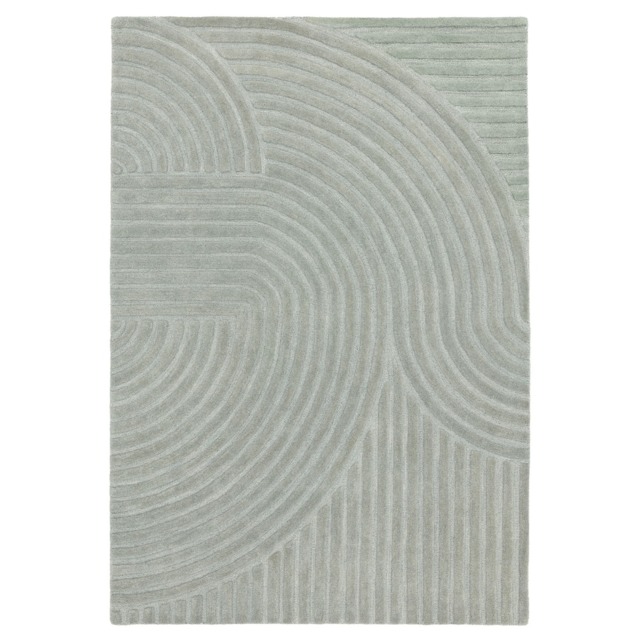 Curvone Grey 120x170cm Rug, Square Wool - Barker & Stonehouse - image 1
