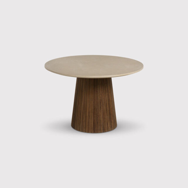 Jett Round Dining Table 120x120x78cm, Round, Neutral Wood - Barker & Stonehouse - image 1