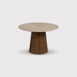 Old Java Jett Round Dining Table 120X120X78Cm, Round, Neutral Wood - Barker & Stonehouse