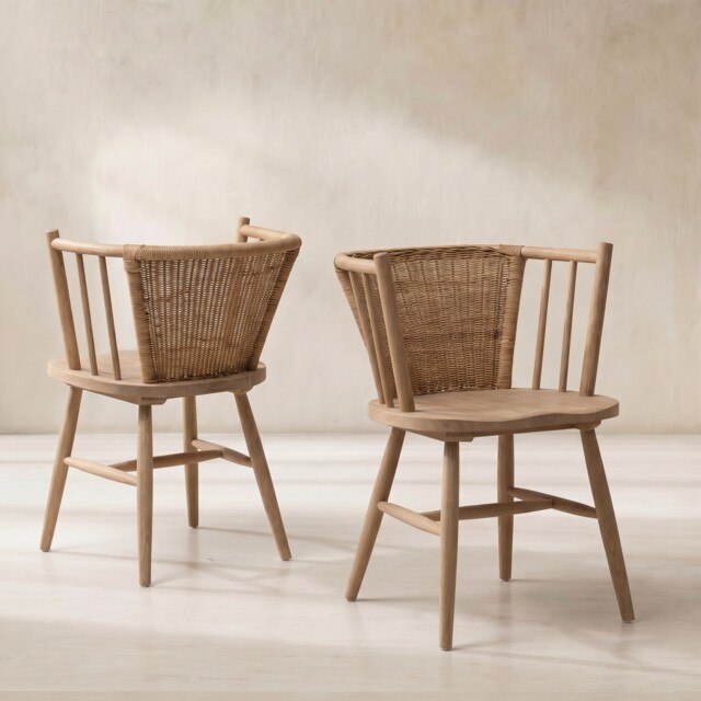 Montpellier Dining Chair 55x57x77cm, Brown Rattan - Barker & Stonehouse - image 1