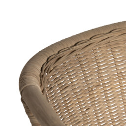 Montpellier Dining Chair 55x57x77cm, Brown Rattan - Barker & Stonehouse - thumbnail 4