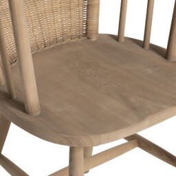 Montpellier Dining Chair 55x57x77cm, Brown Rattan - Barker & Stonehouse - thumbnail 5