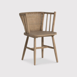 Montpellier Dining Chair 55x57x77cm, Brown Rattan - Barker & Stonehouse - thumbnail 2