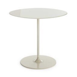 Kartell Thierry Side Table 45x45x45 White, Round Glass - Barker & Stonehouse - thumbnail 3