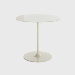 Kartell Thierry Side Table 45X45X45 White, Round Glass - Barker & Stonehouse